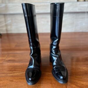 Prada Black Leather Boots
